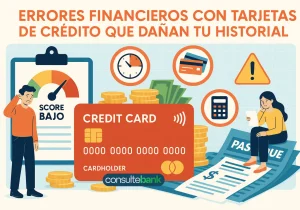 Errores financieros con tarjetas de crédito que dañan tu historial - Consulte Bank