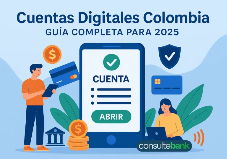 Cuentas digitales Colombia: guía completa para 2025 - Consulte Bank