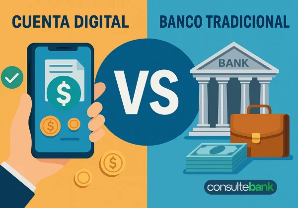 Cuenta digital vs banco tradicional: cuál te conviene hoy - Consulte Bank