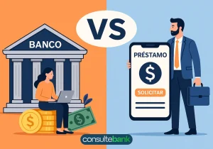 App de préstamos vs banco: comparativa real - Consulte Bank