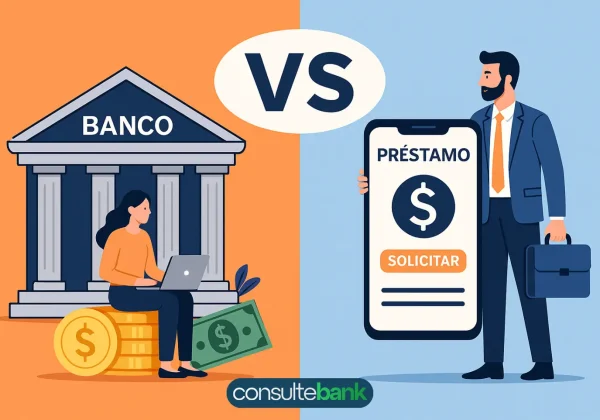 App de préstamos vs banco: comparativa real - Consulte Bank
