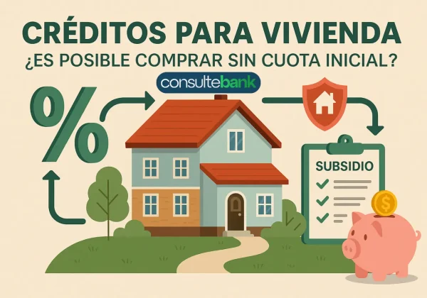 Créditos para vivienda: ¿es posible comprar sin cuota inicial? - Consulte Bank
