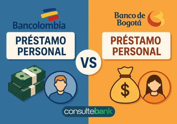 Préstamo personal de Bancolombia vs Bogotá: Comparación completa - Consulte Bank